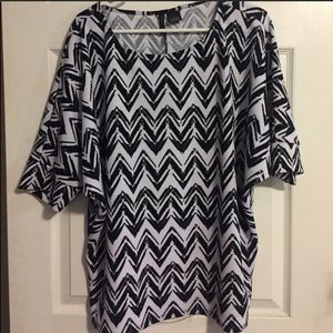 Black and white shirt